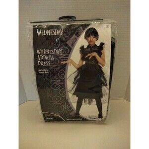 Wednesday Adams costume girl size 12/14 New Halloween